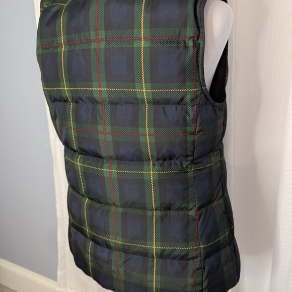 J.Jill Down Vest Jacket in Classic Plaid Design, Size XS - Picture 8 of 8